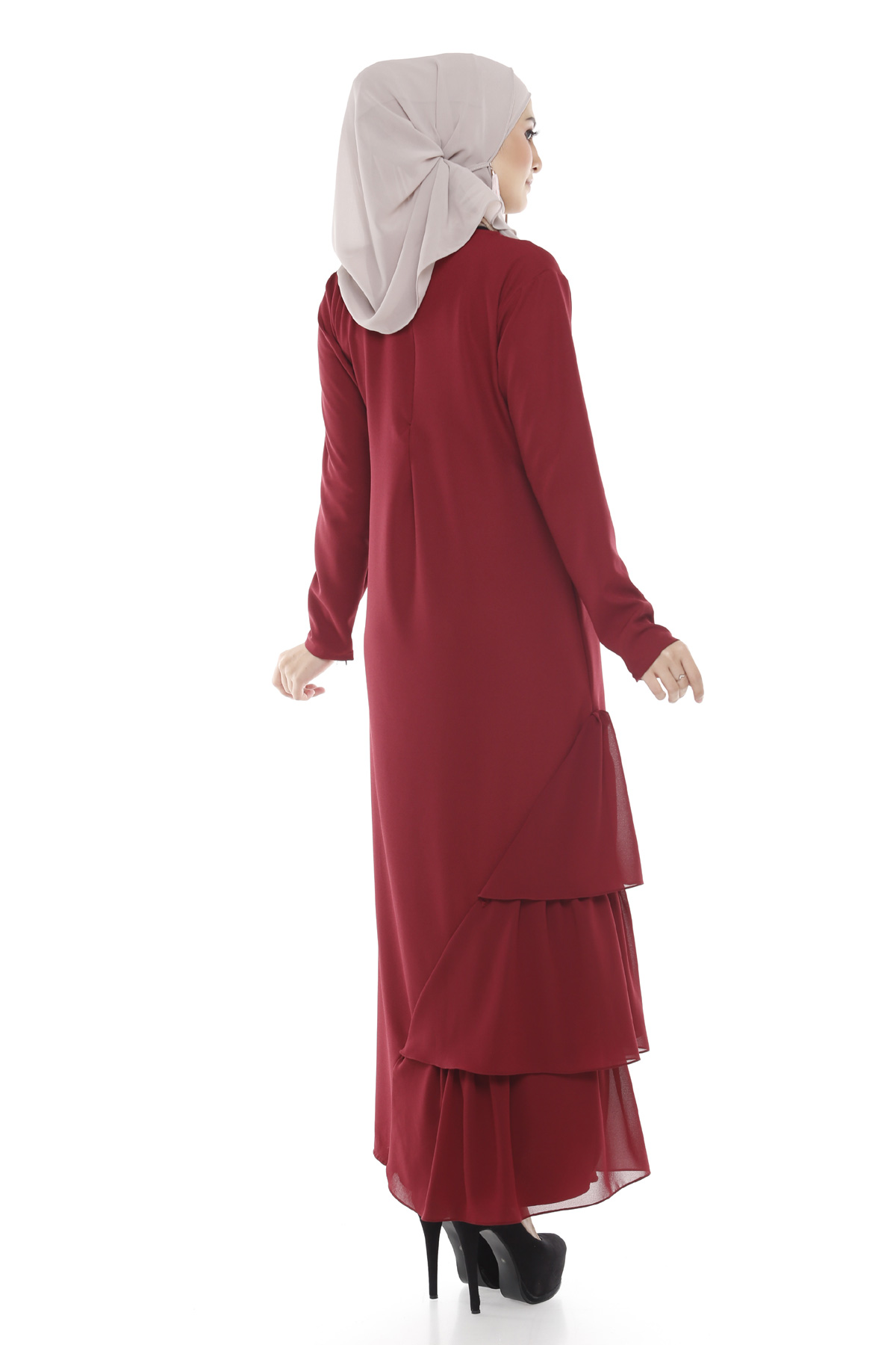 SW4891 Baju Kurung (Plus Size) Maroon