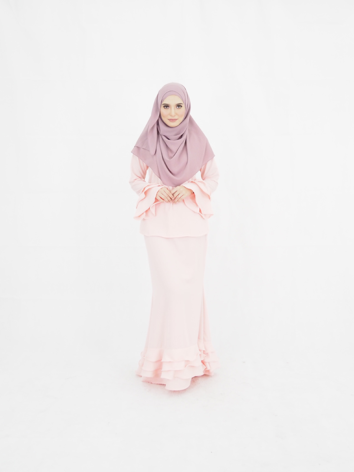 SW4896 Fashion Baju Kurung Peach