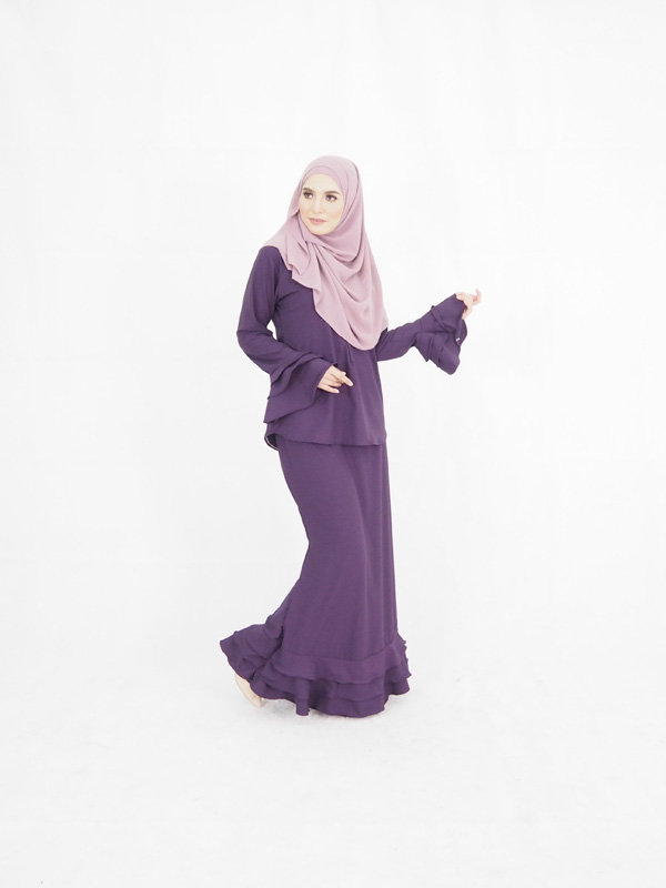 SW4896 Fashion Baju Kurung Purple