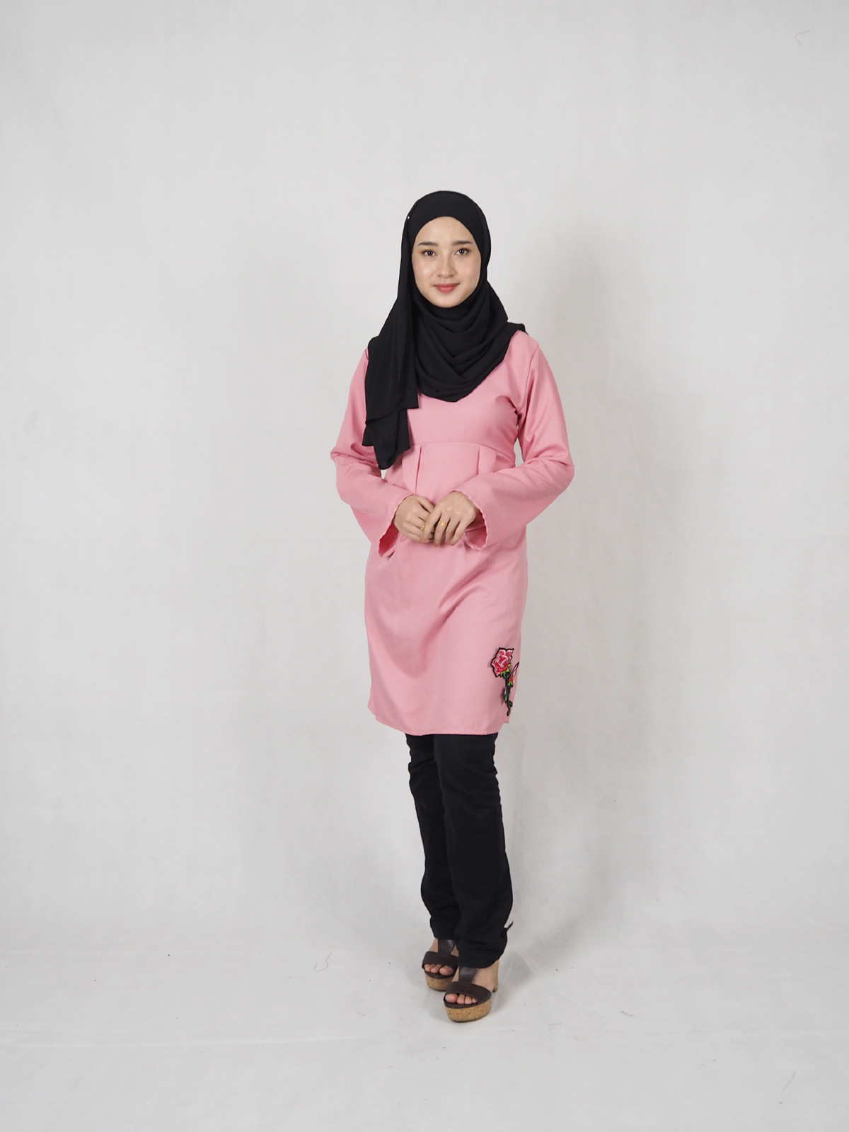 SW4897 Fashion Blouse Dusty Pink
