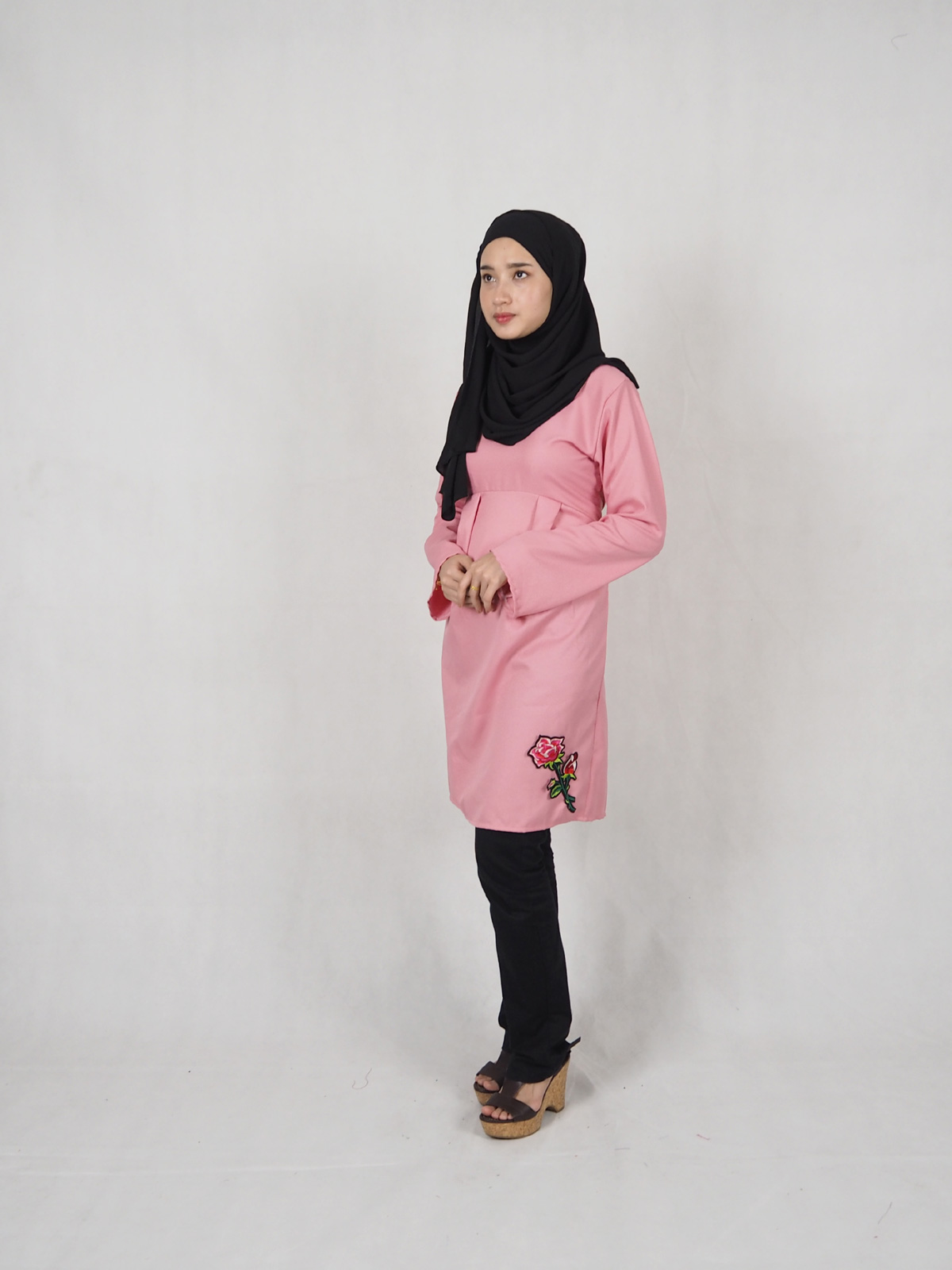 SW4897 Fashion Blouse Dusty Pink