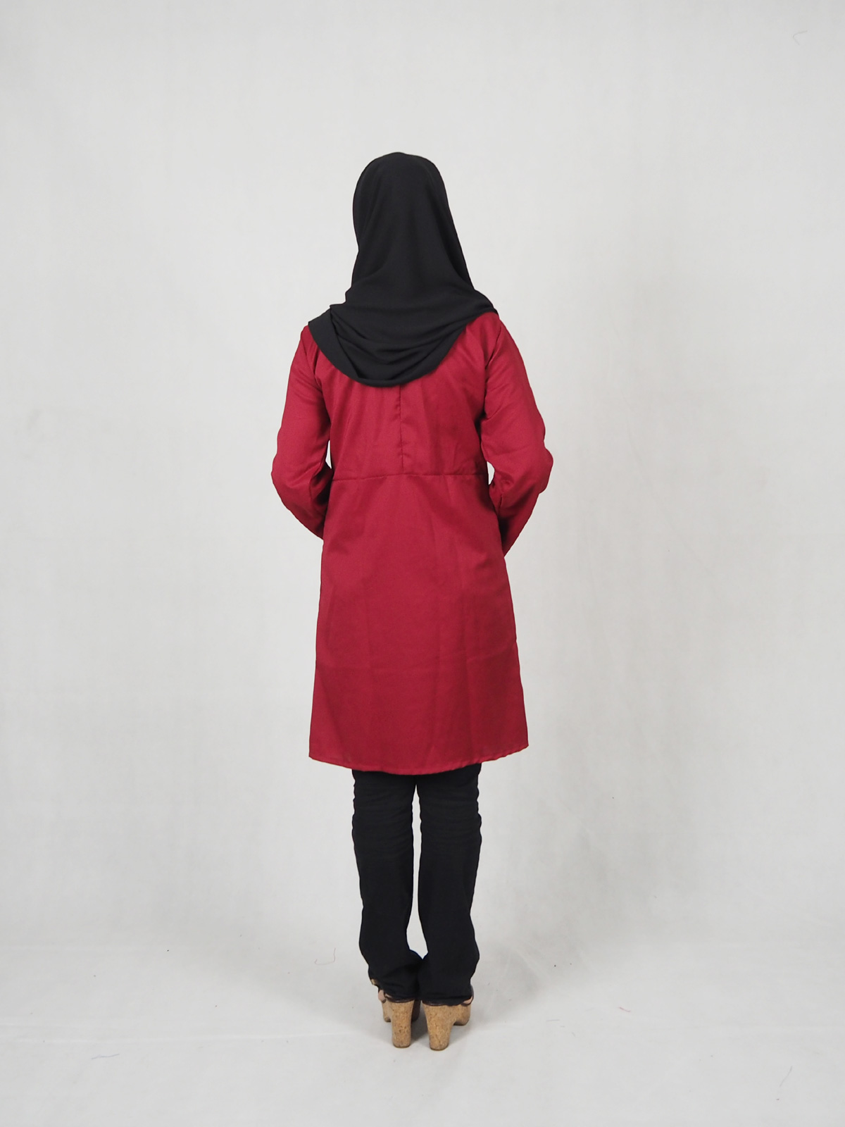 SW4897 Fashion Blouse Maroon