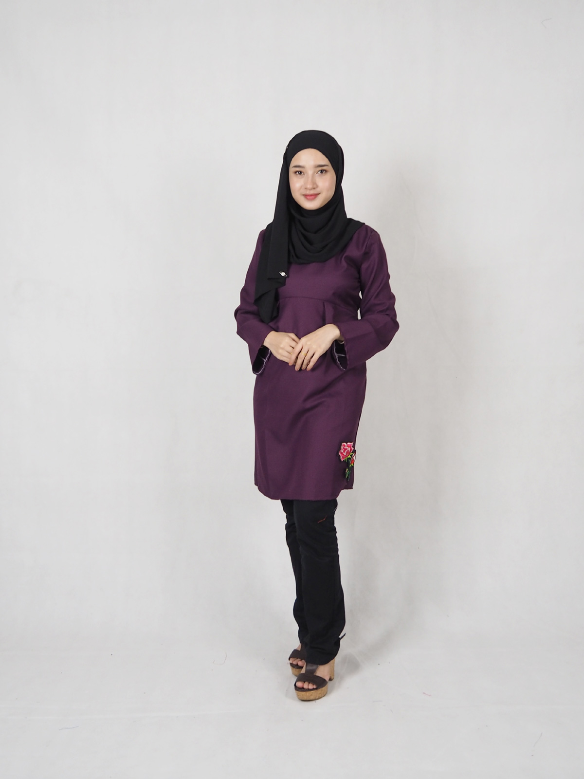 SW4897 Fashion Blouse Purple