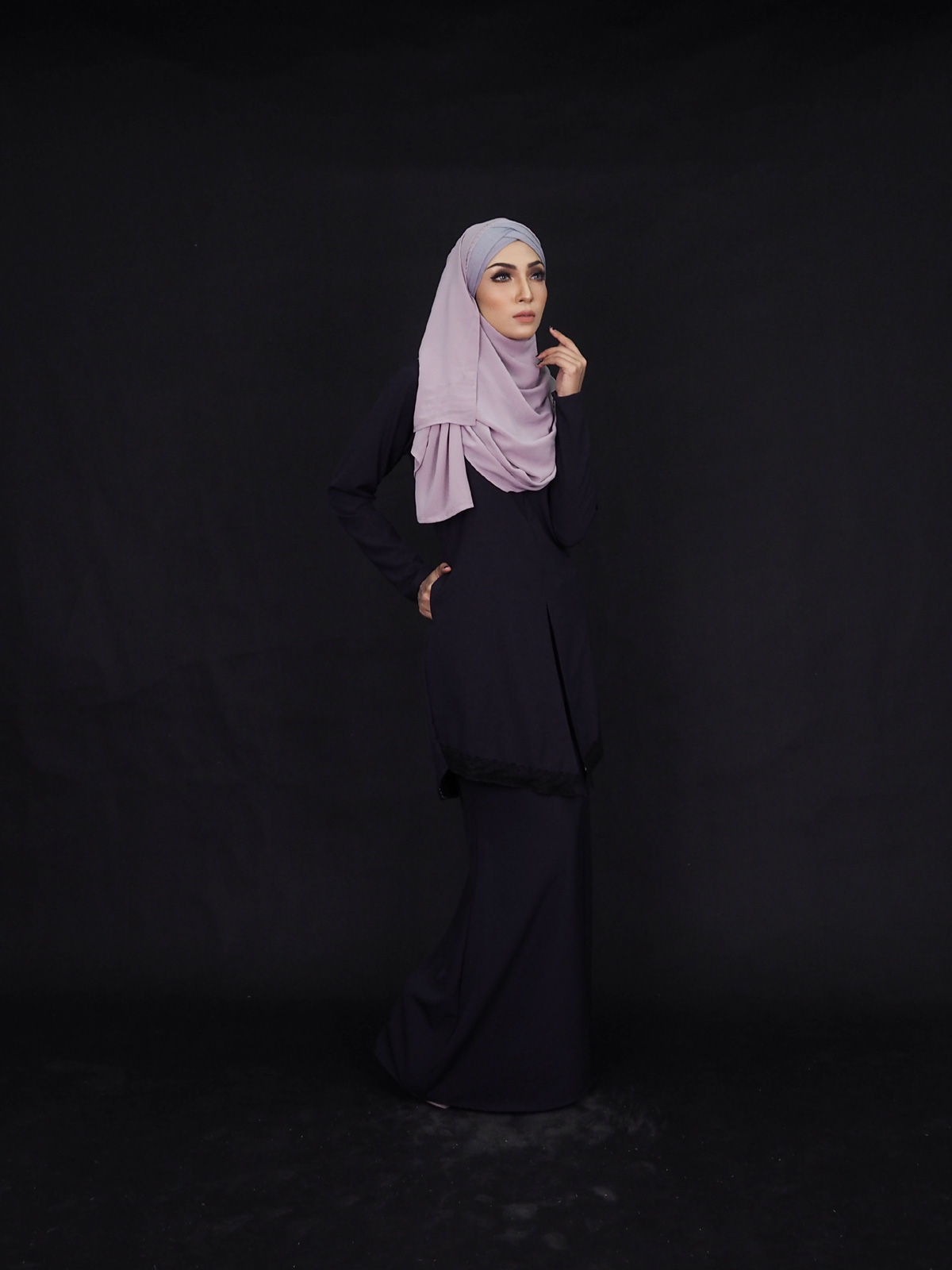 SW4903 Baju Kurung (Plus Size) Navy