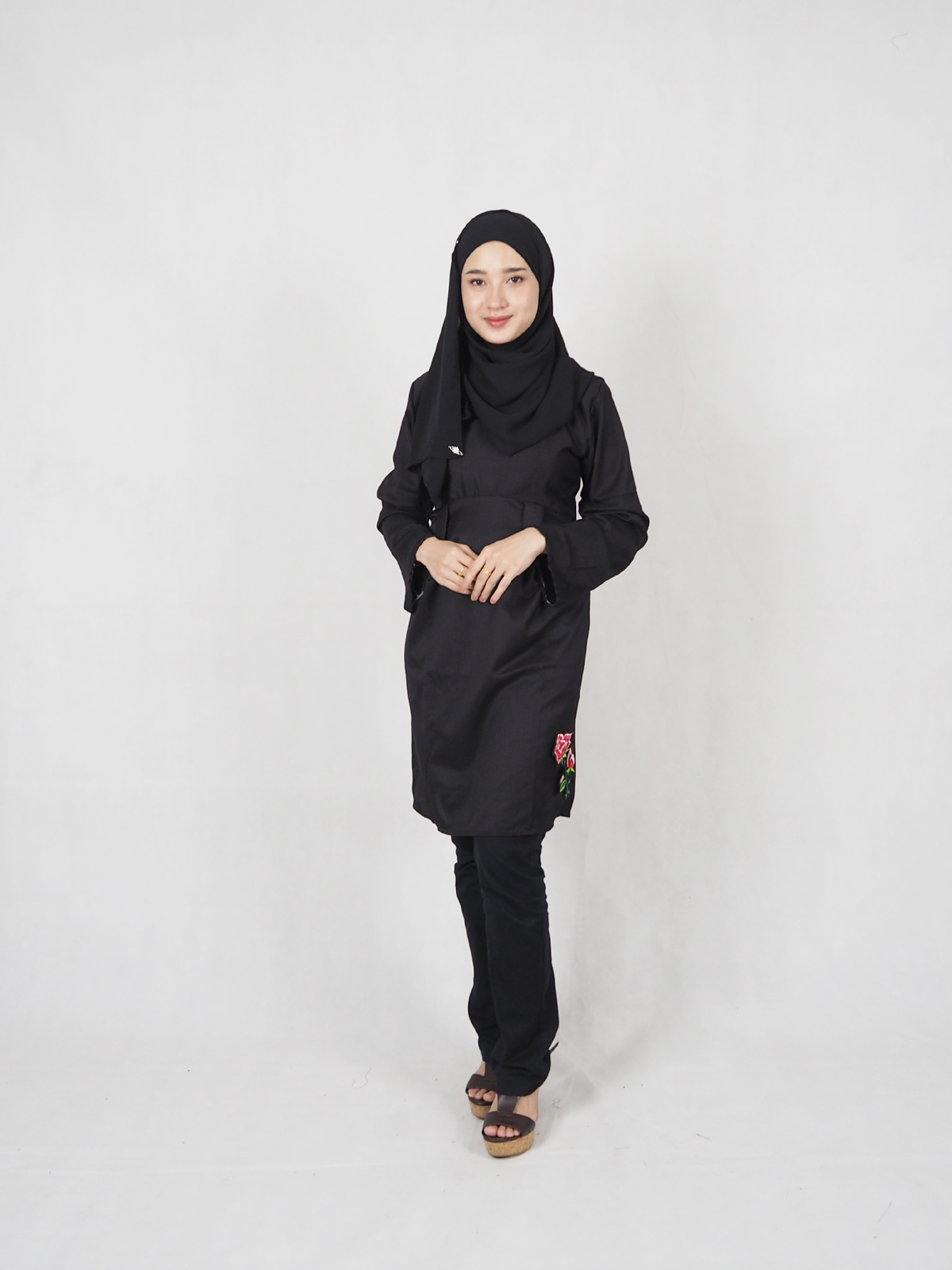 SW4905 Stylish Blouse (Plus Size) Black