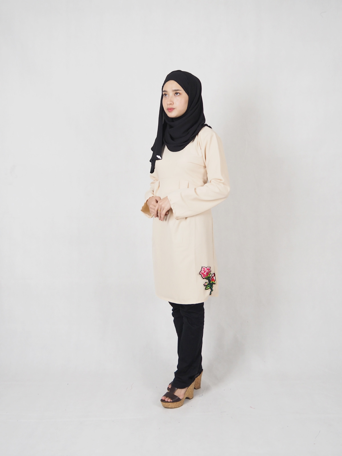 SW4905 Stylish Blouse (Plus Size) Cream