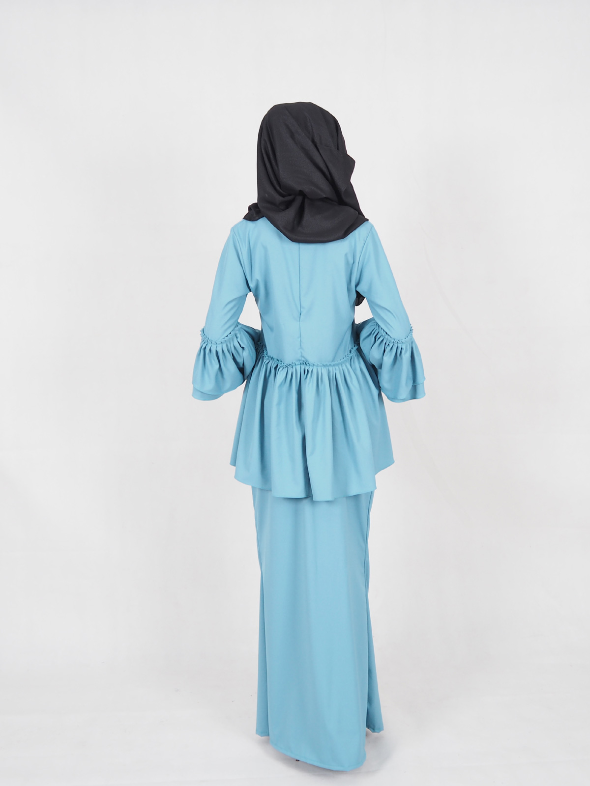 SW4909 Fashion Baju Kurung Blue