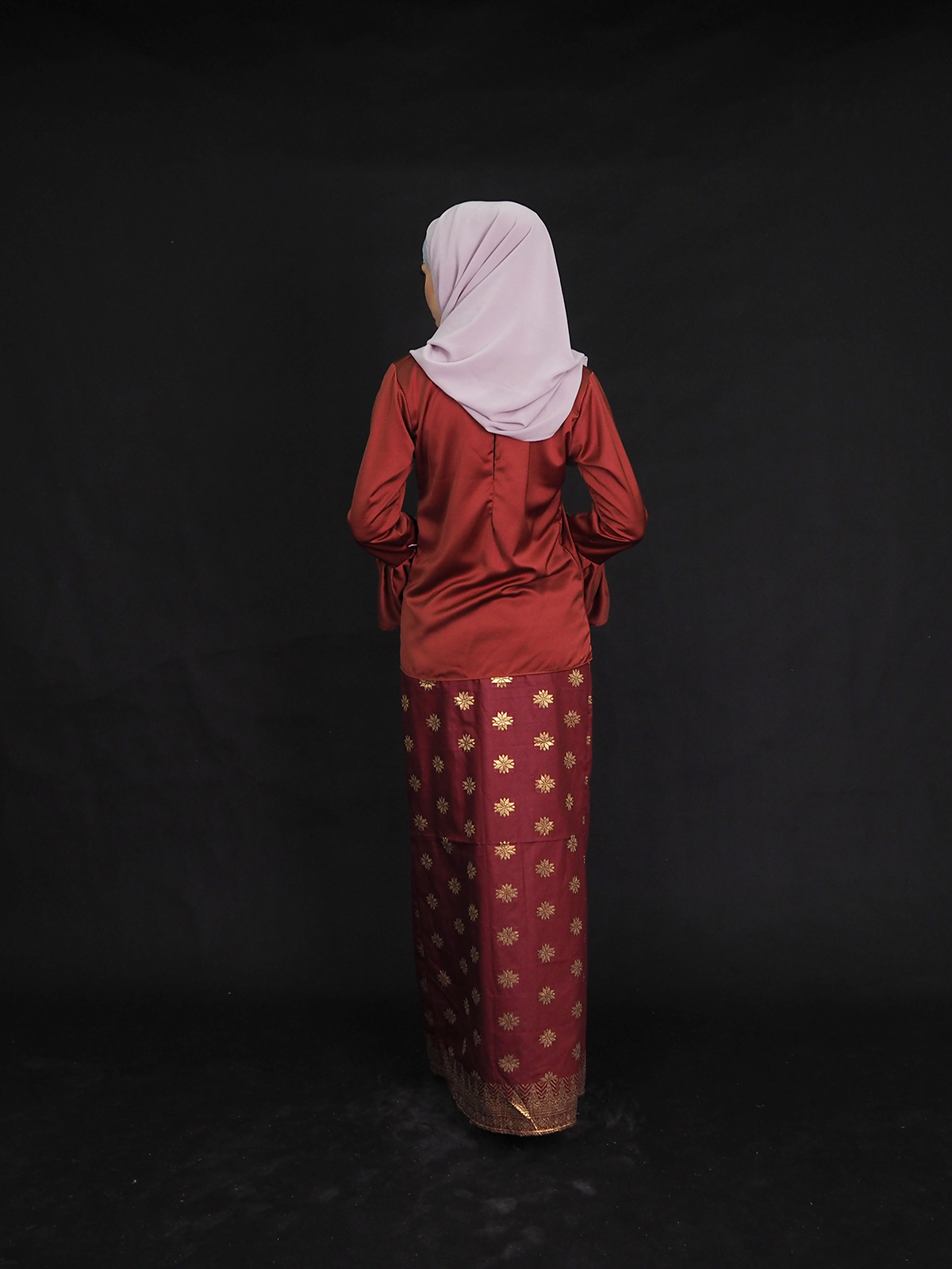 SW4915 Stylish Baju Kurung Maroon
