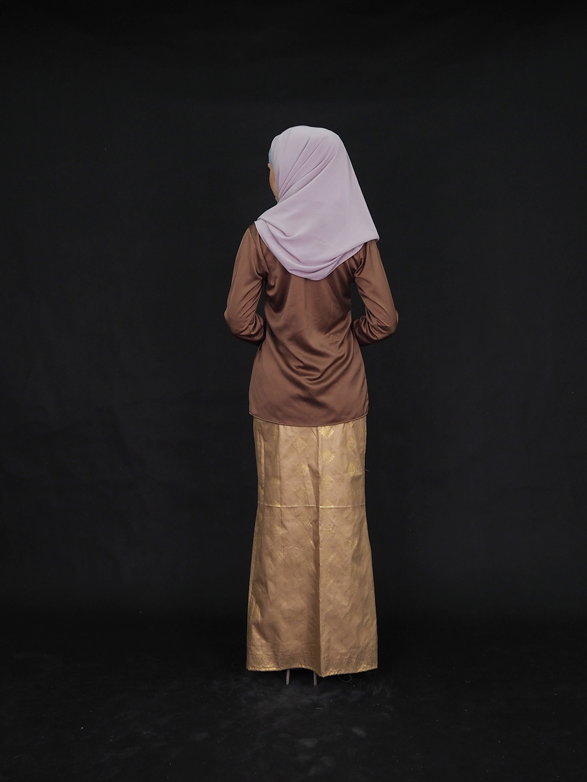 SW4916 Trendy Baju Kurung Brown
