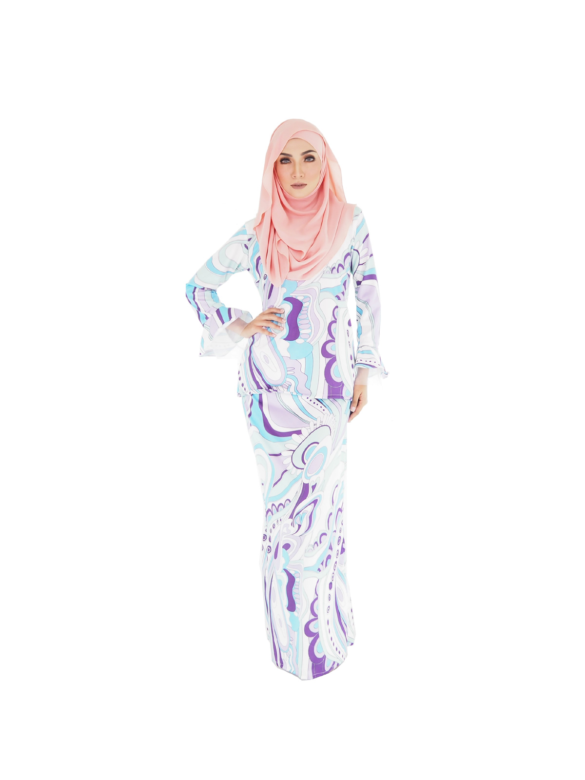SW4918 Pretty Baju Kurung As Pic