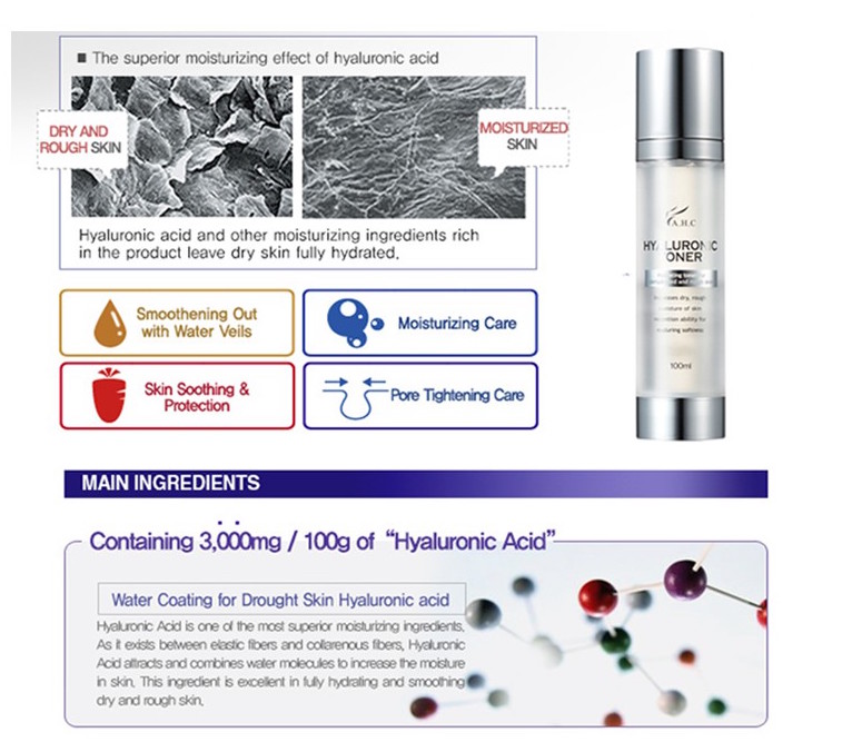 A.H.C. (ahc) Hyaluronic Toner Ahc Toner Moisturizing Skin Pore Sensitive
