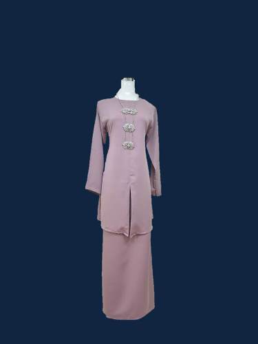 JA001 Fashion Baju Kurung Dusty Pink