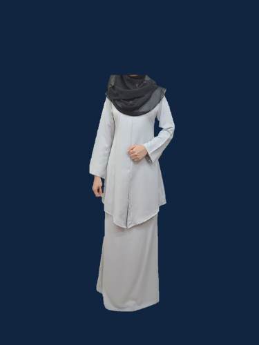 JA001 Fashion Baju Kurung Silver