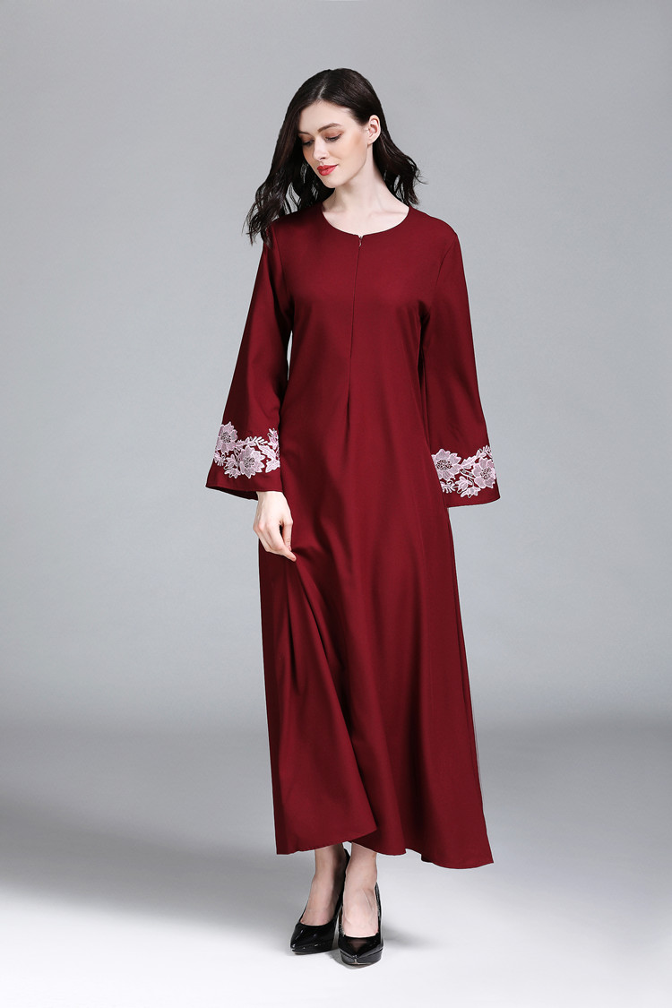 VW12241 Stylish Jubah Maroon