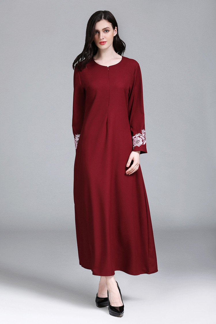 VW12241 Stylish Jubah Maroon