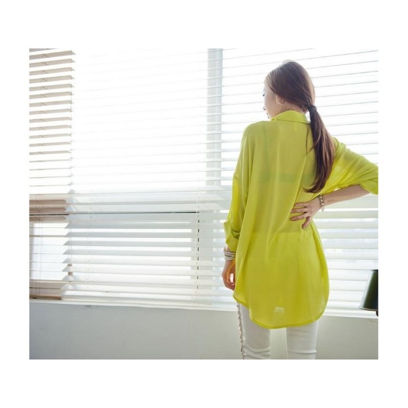 WT21372 Fashion Top Yellow