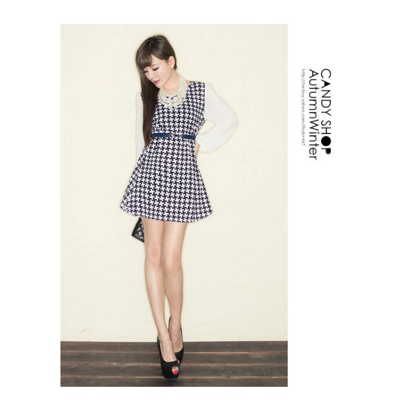 WD21406 Sweet Dress Black