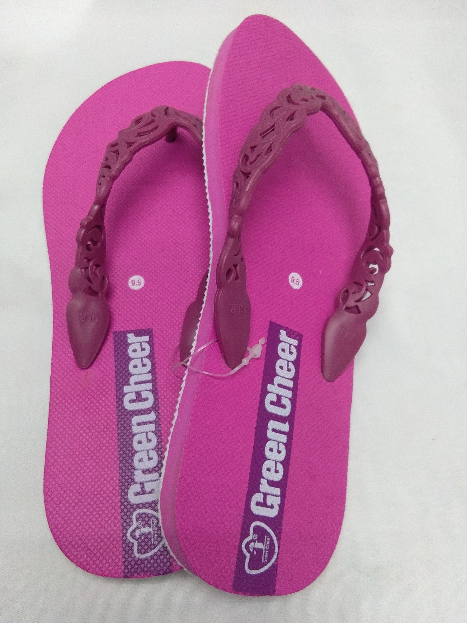 1012 GREEN CHEER WOMEN SLIPPER FLIP FLOPS GCW-17 (PINK COLOR)