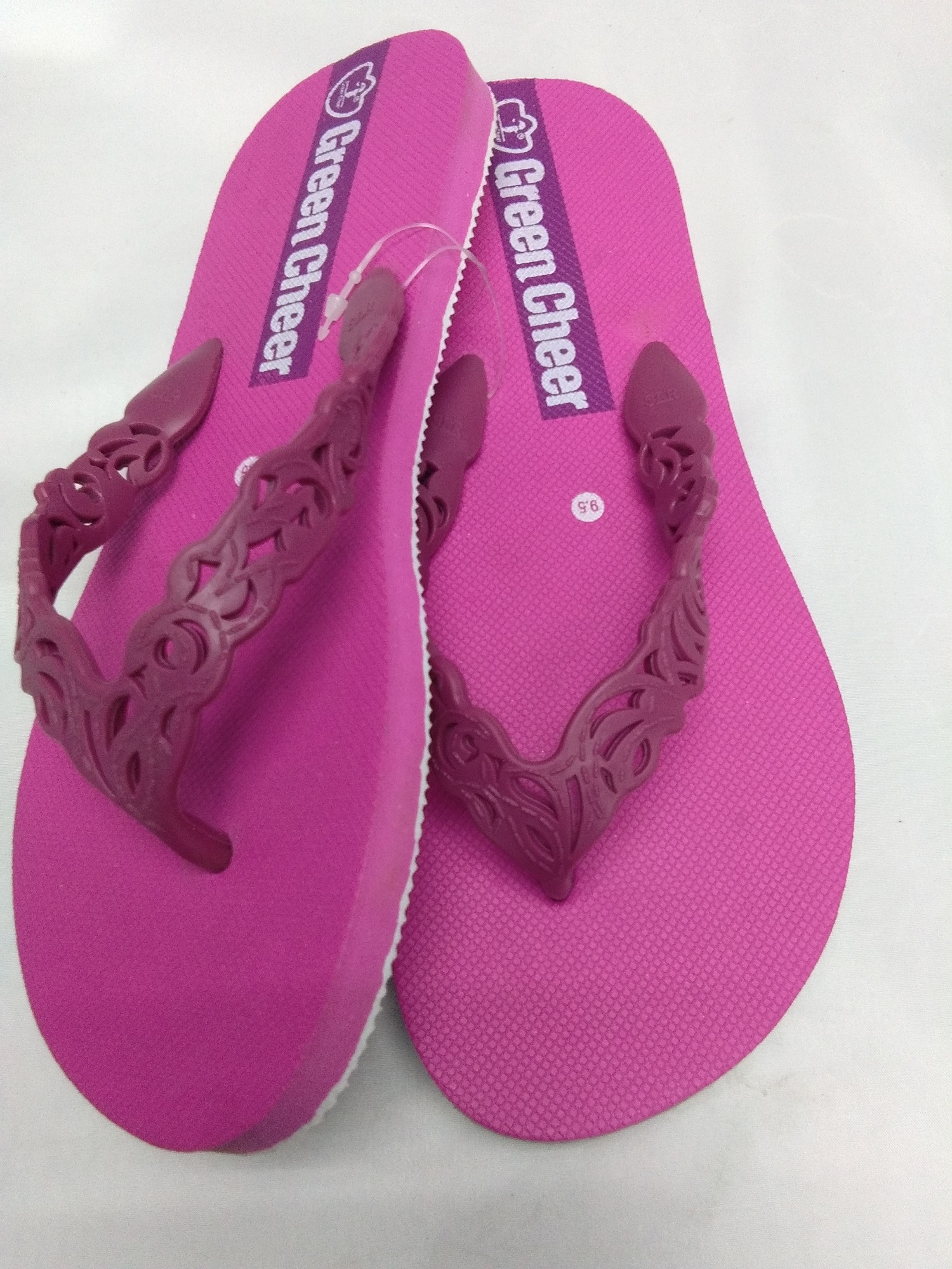 1012 GREEN CHEER WOMEN SLIPPER FLIP FLOPS GCW-17 (PINK COLOR)