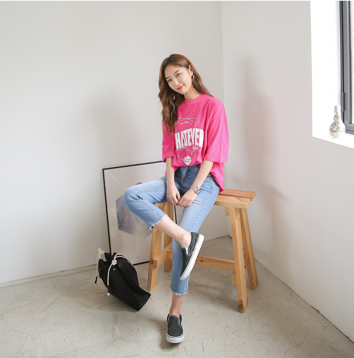 KM-251 Trendy Top Pink