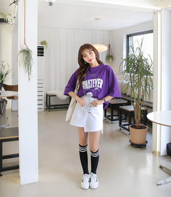 KM-251 Trendy Top Purple