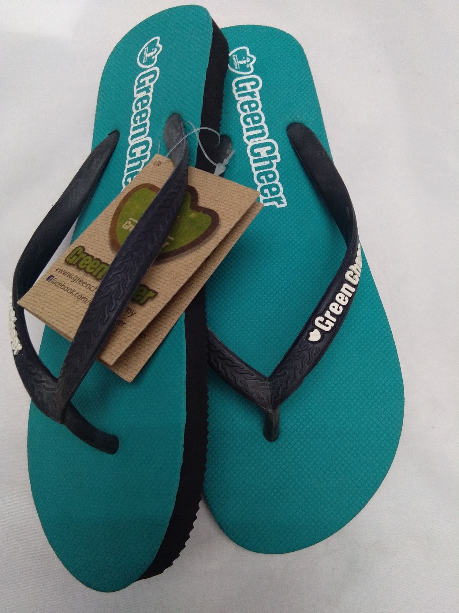 1011 GREEN CHEER WOMEN SLIPPER FLIP FLOPS GC-08 (GREEN COLOR)