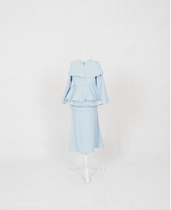 SW4924 Baju Kurung Kid Light Blue