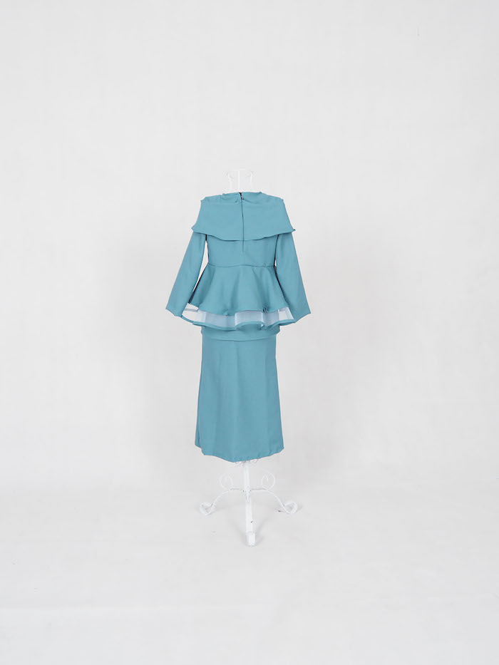 SW4926 Baju Kurung Kid Dark Green