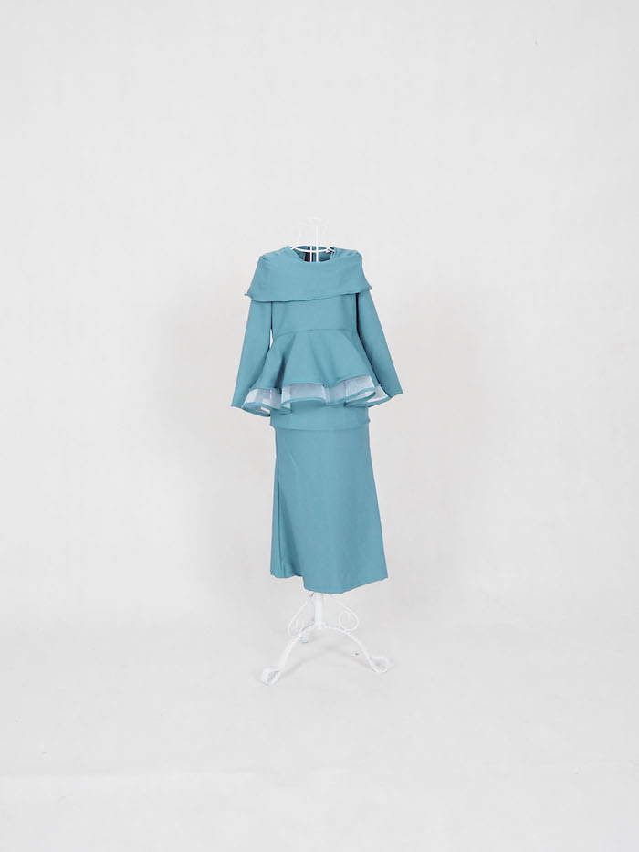 SW4927 Baju Kurung Kid Dark Green