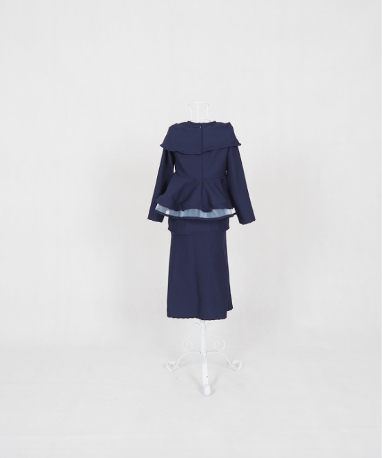 SW4930 Baju Kurung Kid Dark Blue