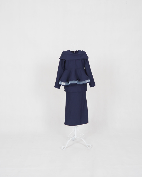 SW4931 Baju Kurung Kid Dark Blue