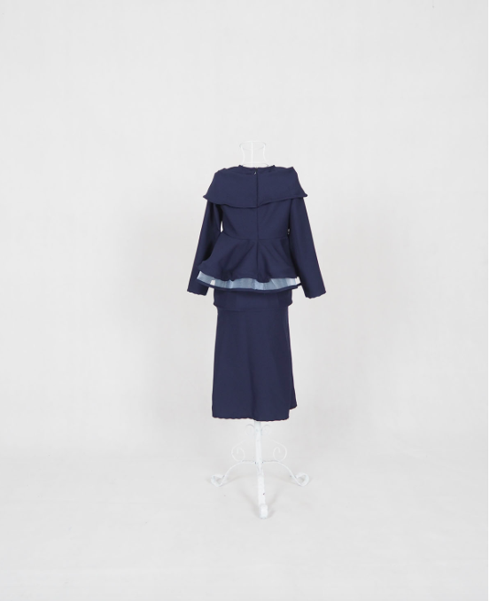 SW4931 Baju Kurung Kid Dark Blue