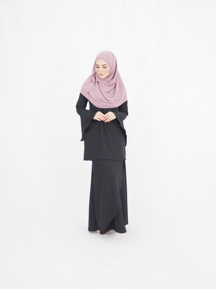 SW4933 Charming Baju Kurung Black