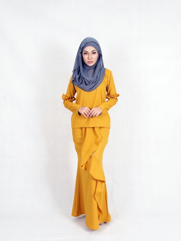 SW4936 Fashion Baju Kurung Mustard