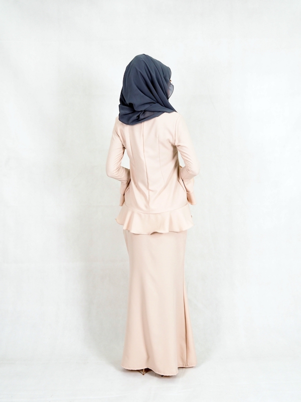 SW4937 Stylish Baju Kurung Cream