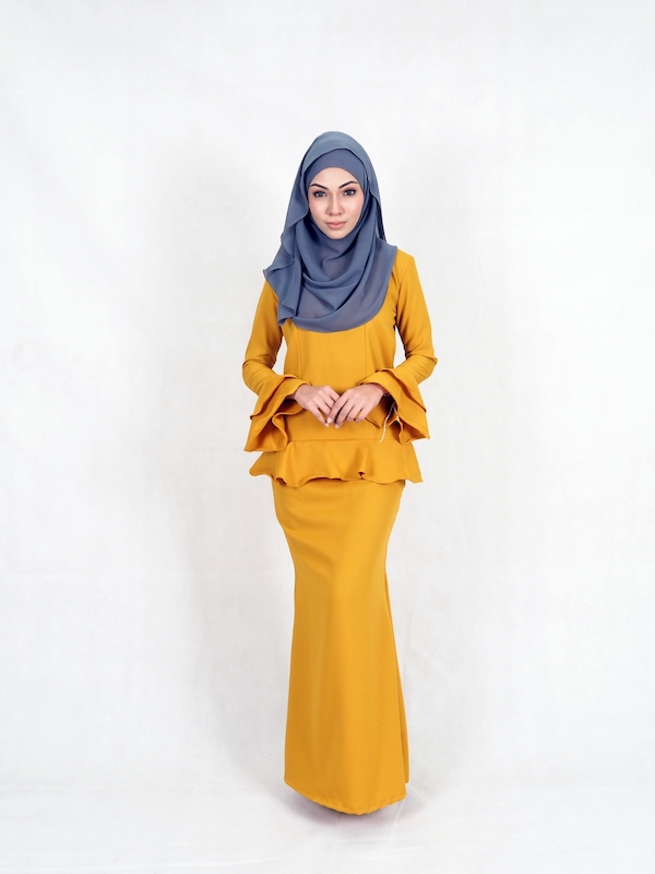 SW4937 Stylish Baju Kurung Mustard