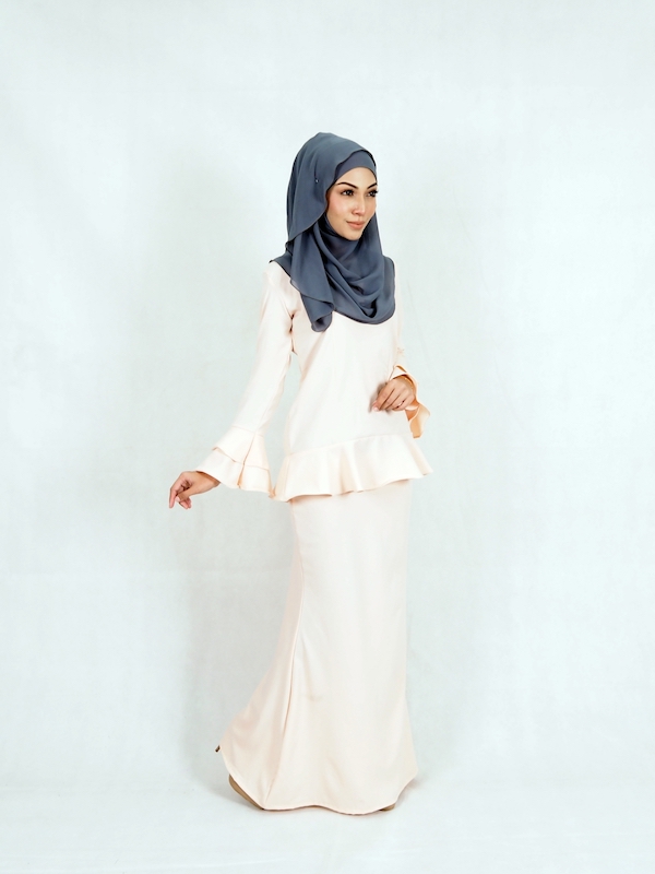 SW4937 Stylish Baju Kurung Peach