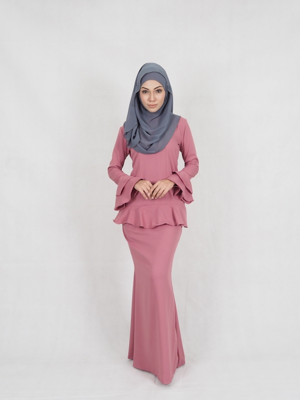 SW4937 Stylish Baju Kurung Pink