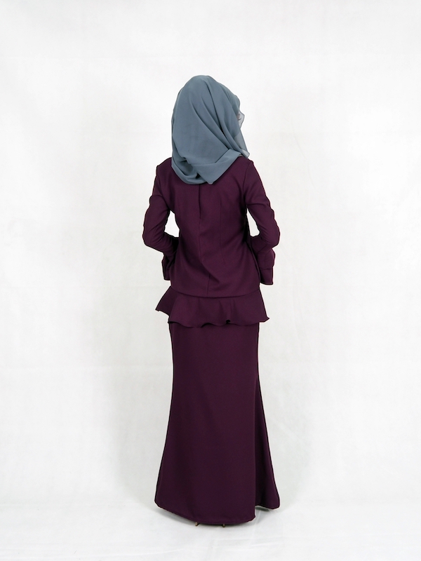 SW4937 Stylish Baju Kurung Purple