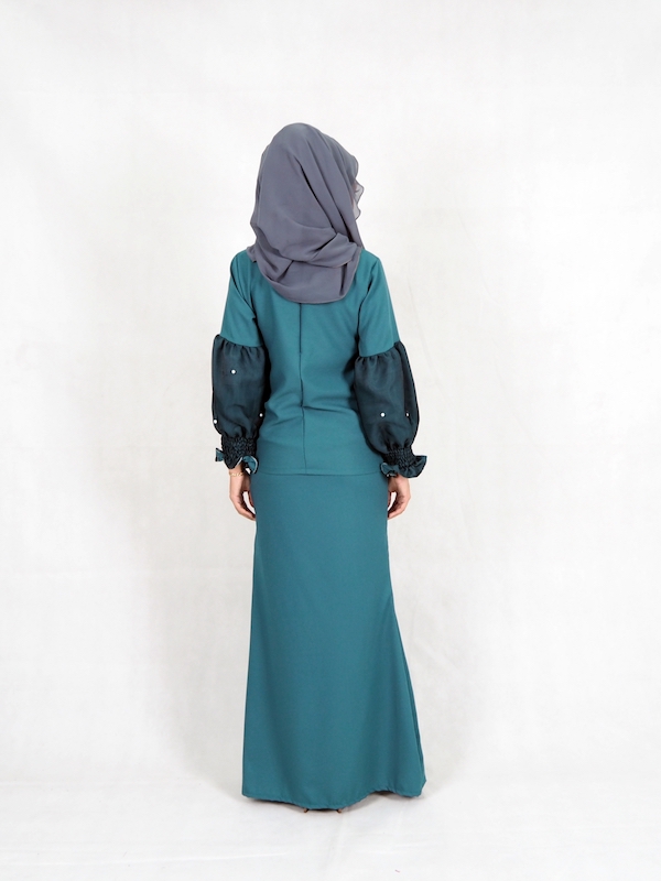 SW4943 Charming Baju Kurung Green