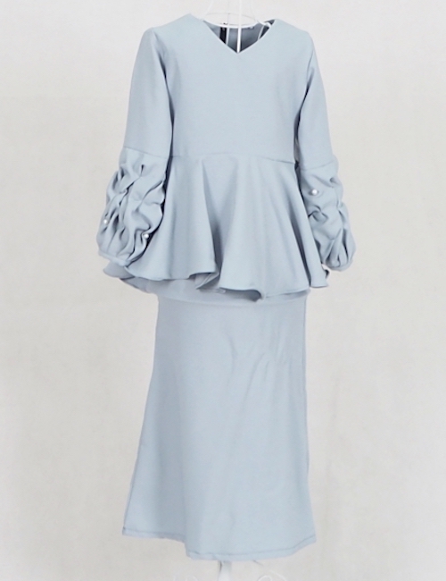 SW4963 Kid's Baju Kurung Blue