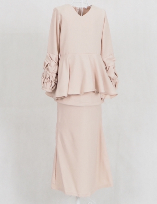 SW4963 Kid's Baju Kurung Cream