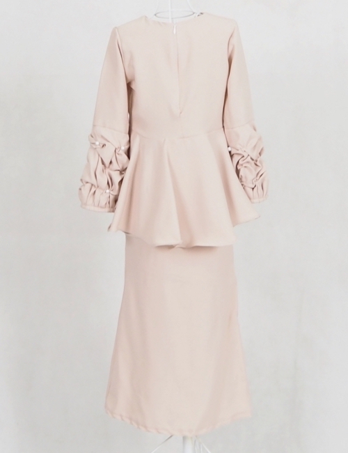 SW4963 Kid's Baju Kurung Cream