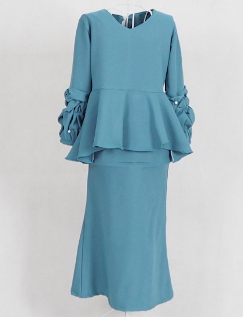 SW4963 Kid's Baju Kurung Green
