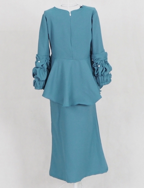 SW4963 Kid's Baju Kurung Green