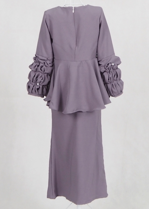 SW4963 Kid's Baju Kurung Grey