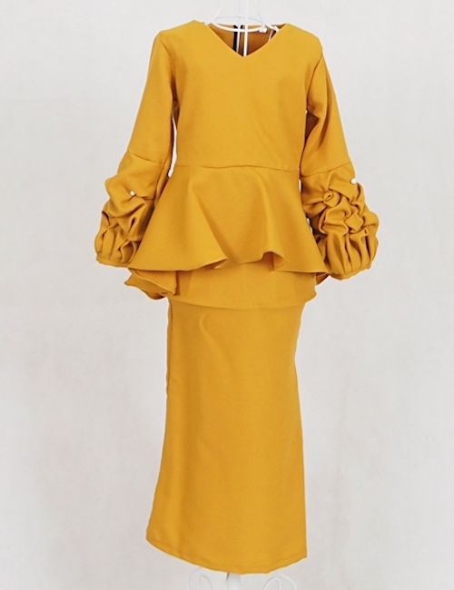 SW4963 Kid's Baju Kurung Mustard