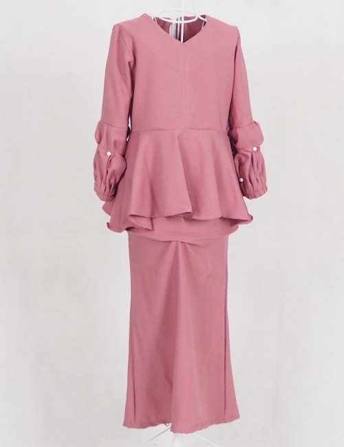 SW4963 Kid's Baju Kurung Pink