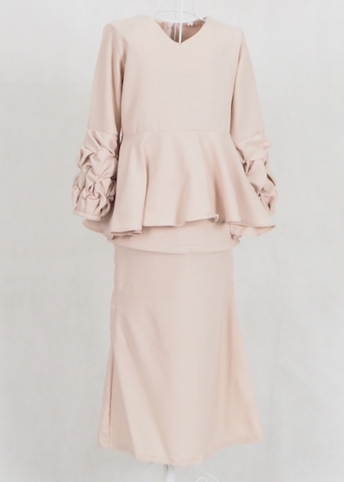 SW4964 Kid's Baju Kurung Cream
