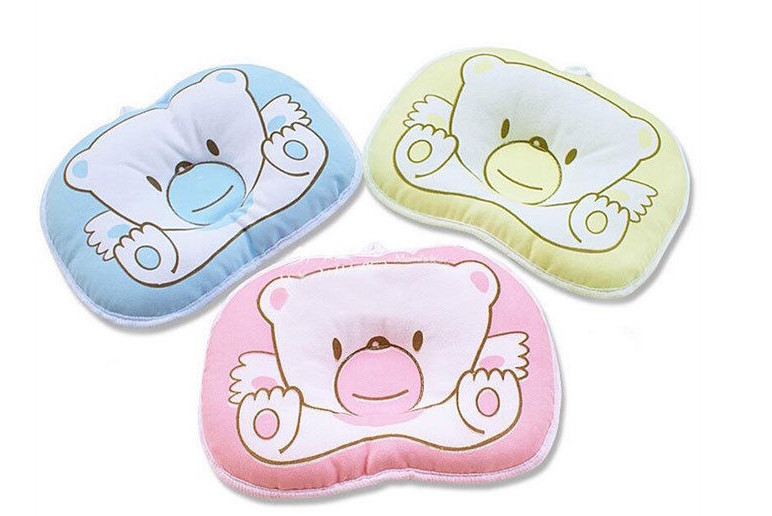 SH-610 Baby/Infant Head Shaping Bear Pillow Blue